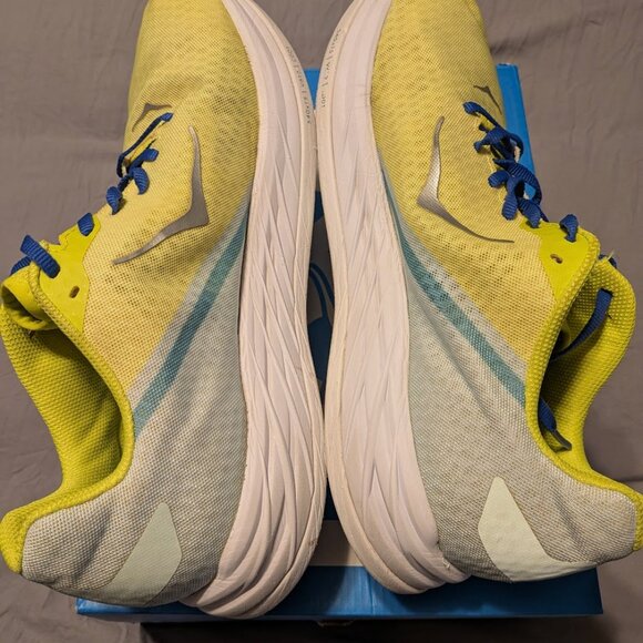 Hoka One One Men’s Rocket X Blue Glass Evening Primrose Size 12 - Picture 2 of 11